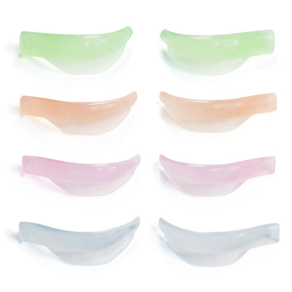 Lomansa 4 Pairs L Curl Silicone Eyelash Perm Rod Shield Sticky Lash Lift Pad Lifting 3D Eyelash Curler Accessories Makeup Tool