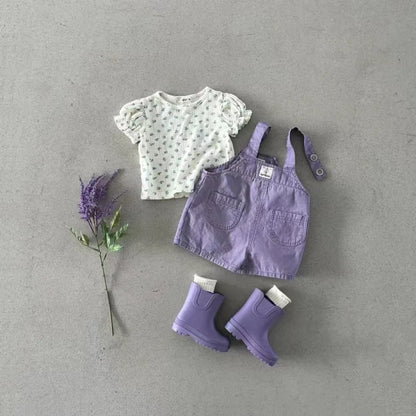 2025 Summer New Baby Denim Strap Shorts Infant Jumpsuit Toddler Boy Girl Fashion Casual Overalls Baby Loose Versatile Clothes