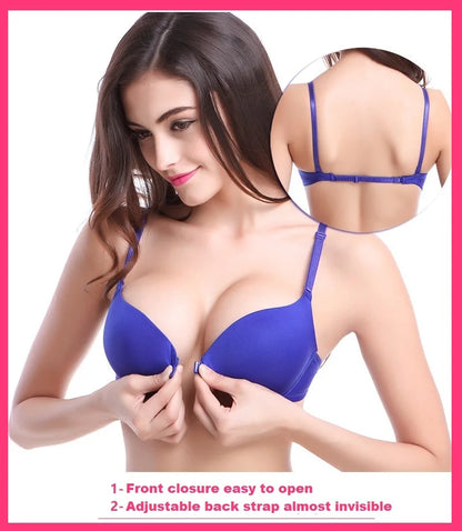 Bras For Women Push Up Bra Front Buckle A B C Cup Sexy Underwear Women Brassiere Lingerie Adjustable Strap Bralette