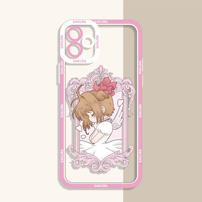 Anime Sakura Clear Case For Xiaomi 13T 12T 11T 10T 14 13 12 11 Lite 5G NE POCO F6 X6 Pro X3 NFC X5 X4 GT F3 F4 F5 M6 M5S C65