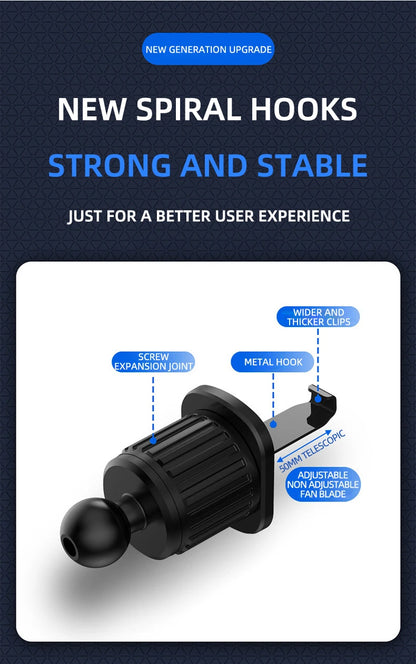 Gravity Car Phone Holder Car Air Vent Phone Holder for 4.7-6.9inch Smartphone Car Interior Stand Supports for Huawei iPhone