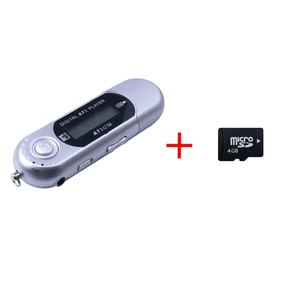 Mini USB MP3 Player Portable 32GB TF Storage FM Radio Music Player Digital LCD Screen Multifunction MP3 Music Player USB Stick