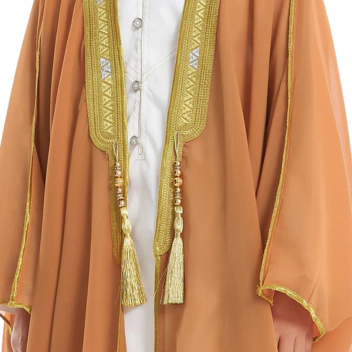 Muslim Saudi Arabian Boy Abaya Children Praying Islamic Clothing Kimono Middle Eastern Teen Dress Dubai New Fashion Classic