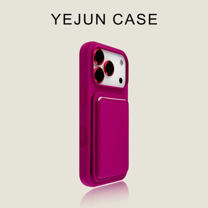 Luxury liquid shockproof card holder phone case for iPhone 17 16 15 13 14 Pro Max soft silicone card slot wallet protect cover