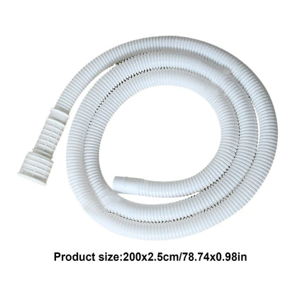 2/3/5m*2.5cm Air Conditioner Drain Hose Flexible Drain Hose With Clip Cuttable Rubber Adapter Dehumidifier Drain Hose