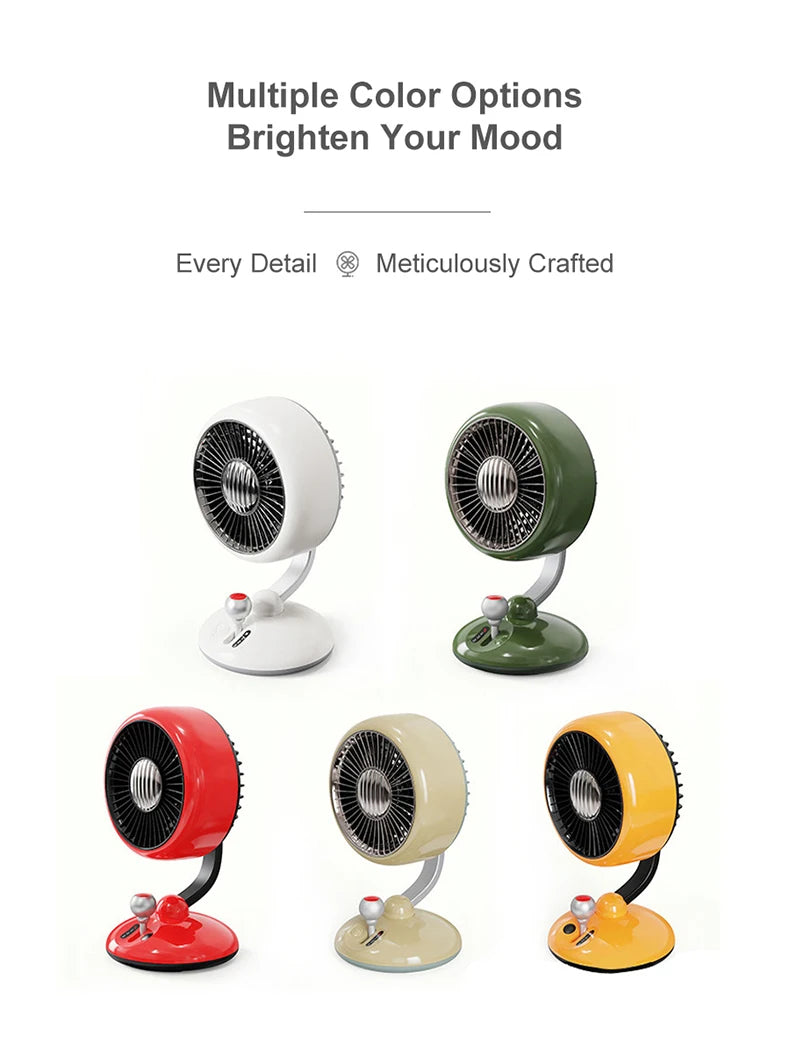 Desktop Fan Kart Creative Digital Display Shaking Head High-speed Circulation Fan Mute Long Endurance Electric Fan