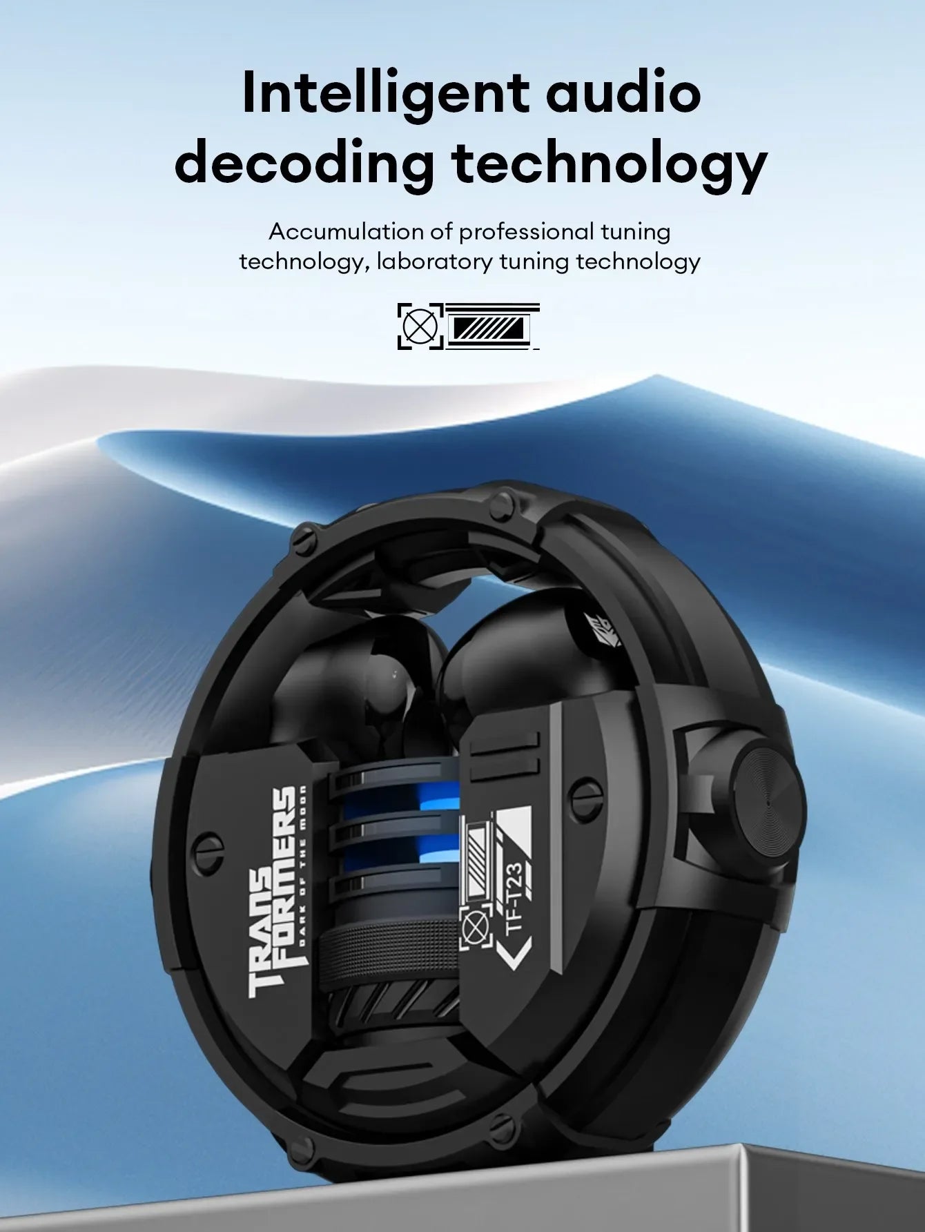 100% Original TRANSFORMERS TF-T23 TWS Bluetooth 5.4 Gaming Earphones Headphones Music Dual Mode Earbuds Choice High Quality