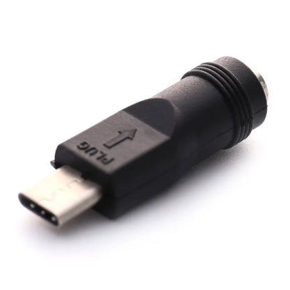 1/2pcs DC Power Adapter Converter 5.5x2.1mm Female Jack To USB Type C Male Connector DC To USBC For Laptop Notebook Computer