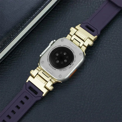 Silicone Sport Band for Apple Watch Ultra 49mm 45mm 42 44mm Rubber Strap for iWatch Series 9 8 7 se 6 5 4 ultra 2 49 Correa