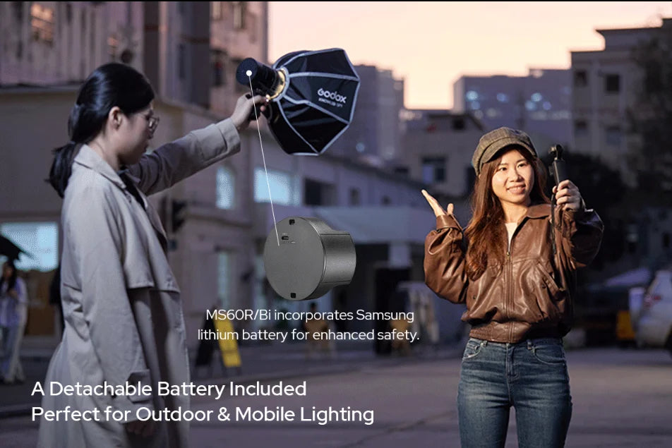 Godox MS60R RGB MS60Bi Bi-Color LED Light For Film, Broadcast & Video Production - KNOWLED Series