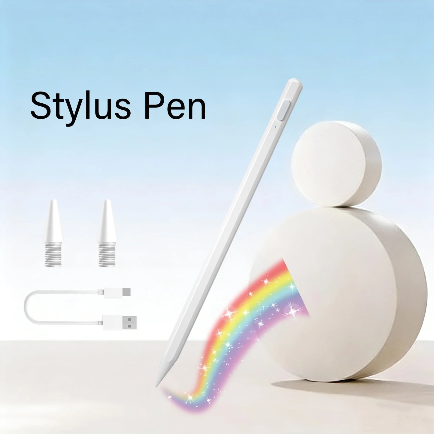 Stylus For Apple Pencil 2025 Magnetic Wireless Charging iPad 11 13 M2 M3 Pro 12.9 11 Air 4 5 Mini 6 for iPad Tilt Palm Rejection