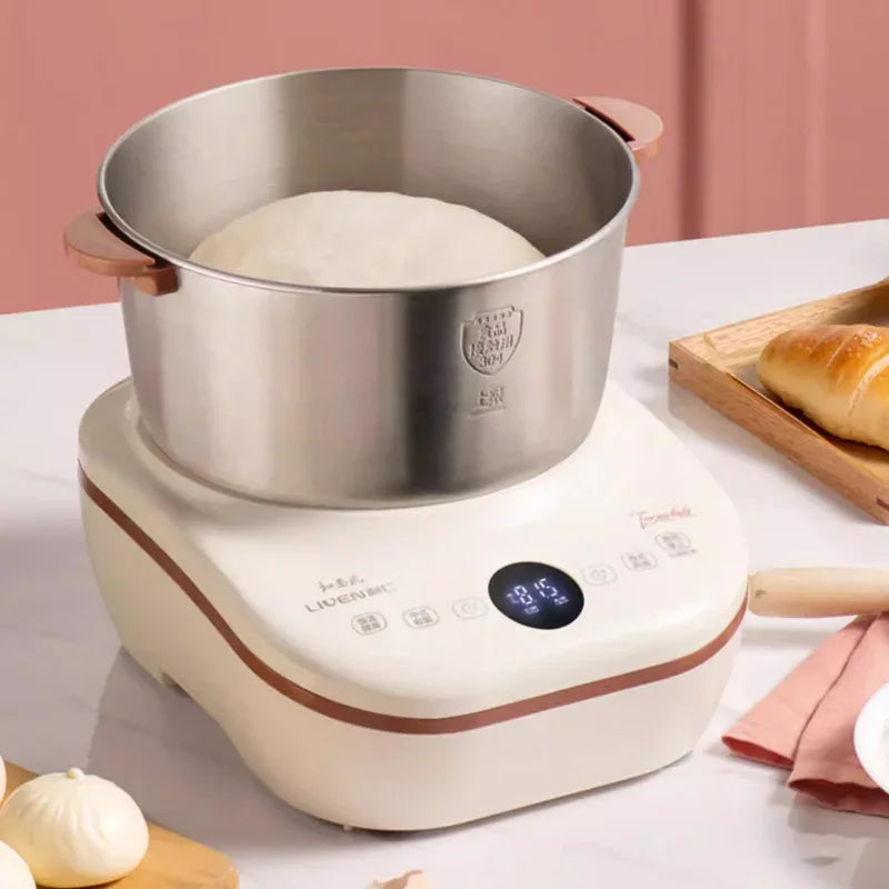 Compact Automatic Stand Mixer Dough Kneading Fermentation All-in-One Multifunctional Machine for Home