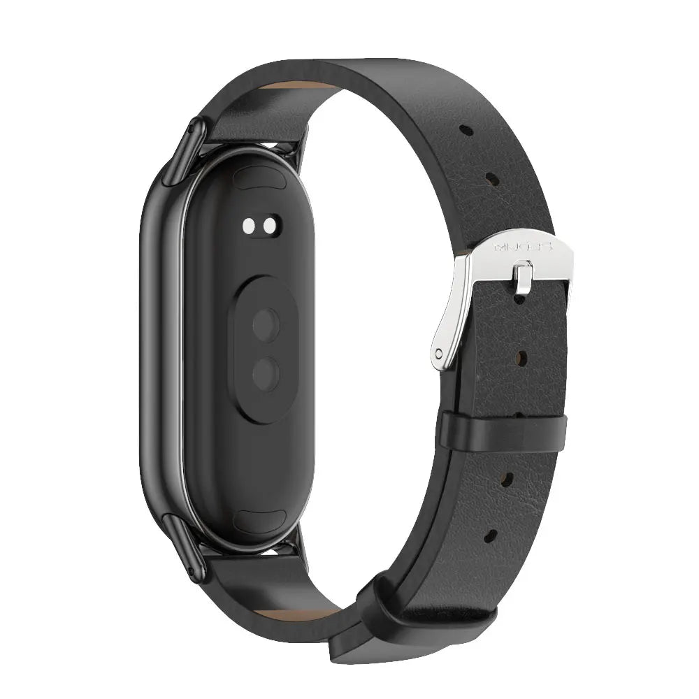 Strap for Xiaomi Mi Band 10 9 8 Bracelet Fashion Leather Replacement Wristband Miband 8 NFC Correa Mi Smart Band 8 9 Wrist Strap