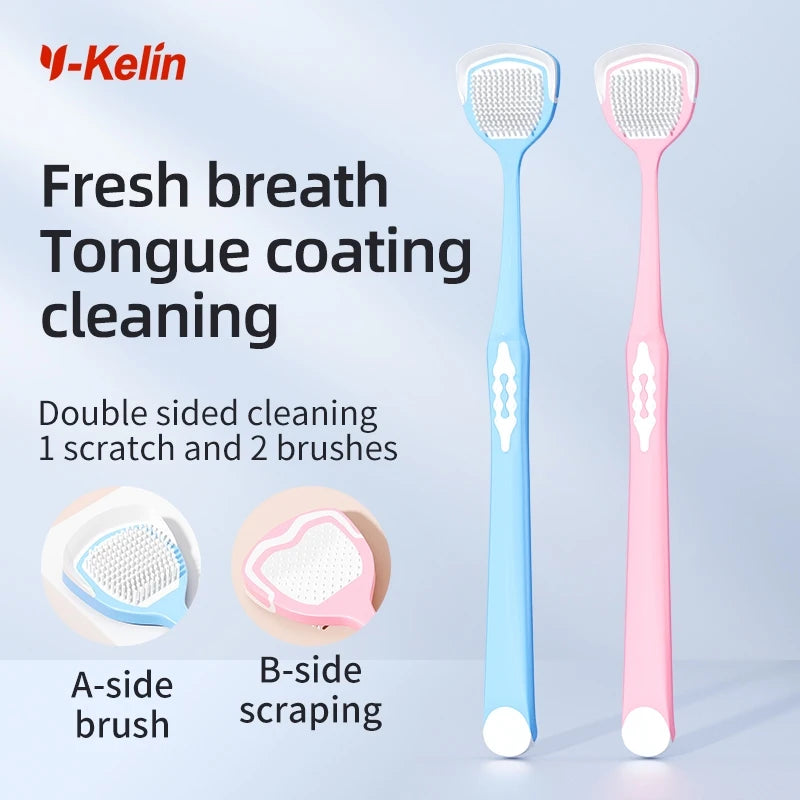 Tongue Coating Scraper, Tongue Coating Cleaning Gel, Oral Refreshing Cleaning Toothpaste, Tongue Brush, Cleaner