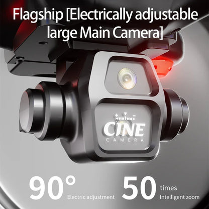 E55 Drone Mini Dual Camera 8K Aerial HD Profesional Remote Control Aircraft GPS Positioning Avoidance Brushless Motor Drone