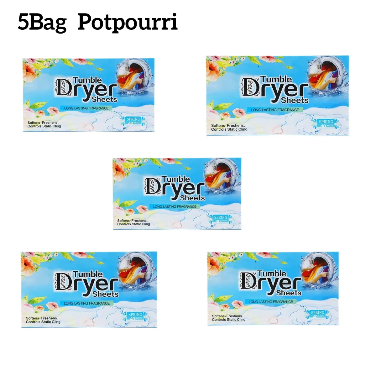 Dryer Sheets Bulk Natural Fabric Softener Sheets Plant Lavender Laundry Softener Naturally Removes Static Cling Drying Machine
