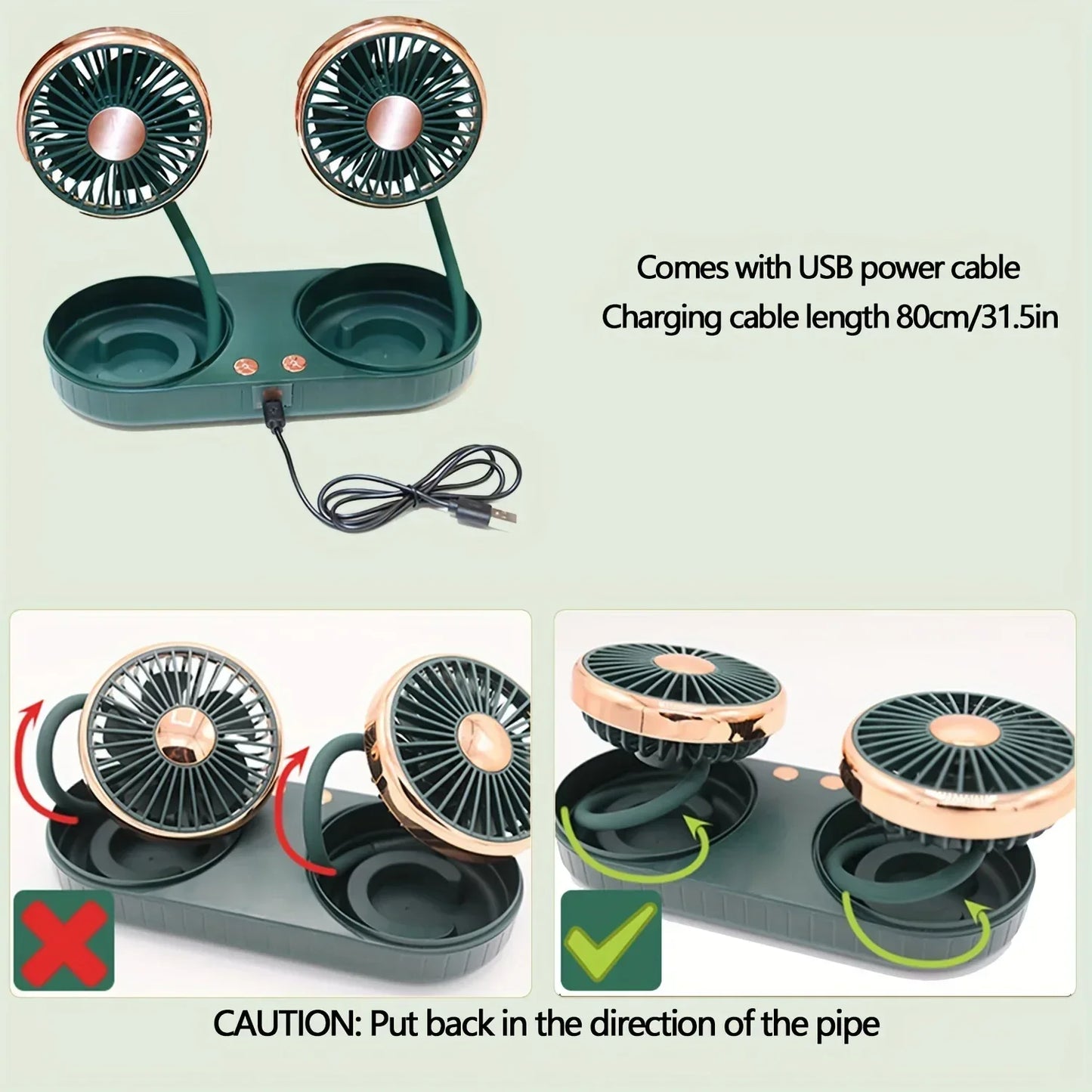 Grande ventilador do carro elétrico, resfriamento do caminhão, ar condicionado, saída de ar, ventilador pequeno