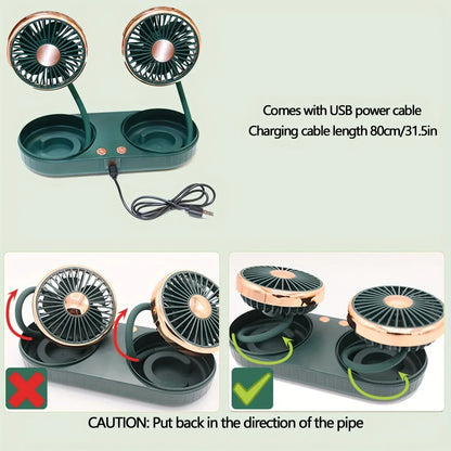 Grande ventilador do carro elétrico, resfriamento do caminhão, ar condicionado, saída de ar, ventilador pequeno
