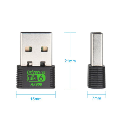 AX900 USB WiFi 6 Adapter Dongle Dual Band 2.4G/5GHz USB WiFi Network Wireless Receiver Driver Free Windows 10/11