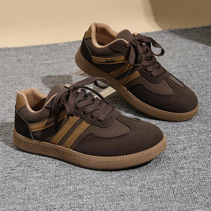 White Platform German Training Shoes Women 2026 Spring Non Slip Thick Sole Casual Sneakers Woman Lace Up Sport Shoes Flats Mujer