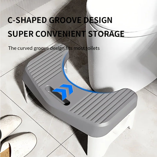 1Pc Toilet Stool for Bathroom, Comfort Toilet Stool for Adult Kids Pregnant Women, Squatting Aid Footstool, Anti Slip Thickening by PDG ibma