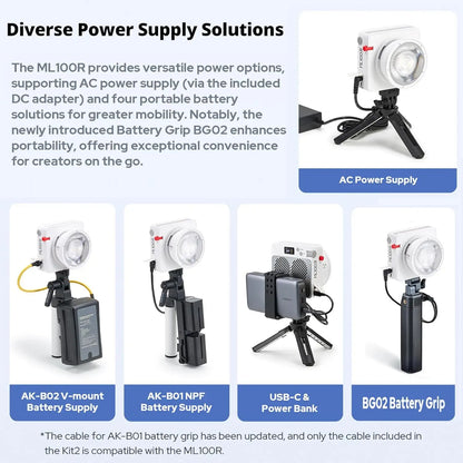 Godox ML100R 110W RGB LED Video Light 2800-6500K 11 FX Effects APP Control Godox Mount for Filmmaking/Live Streaming/Vlog