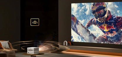 BYINTEK T5  Max Full HD 1080P Projector 4K 1000ANSI Android WiFi 6 Auto Focus ProfessionalBass Home Theater Projector for Video