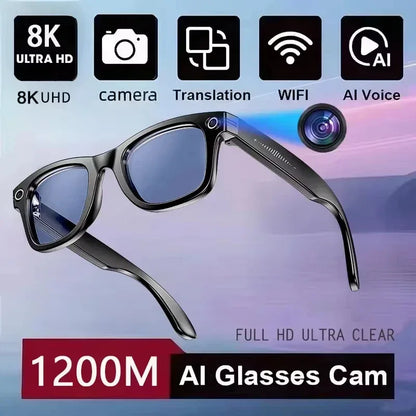 Xiaomi 8K Camera AI Glasses Smart Translation Color-Changing Waterproof Glasses Video Recording Photo Call Smart Sunglasses