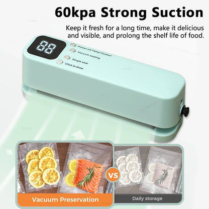 Plastic Bags Sealer Food Packaging Bag Sealing Machine Mini Sealer Portable Heat Bag Sealer Rechargeable Food Bag Thermal Sealer