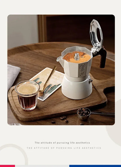 Bincoo Dual Valve Moka Pot Espresso Maker Electric for Home Camping Coffee Extraction Tool Italian Barista Tool Espresso Machine