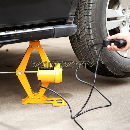 Car Electric Jack 12V DC Automotive Car Electric Jack Lifting SUV Van Garage and Emergency Equipment Auto Electric Jack