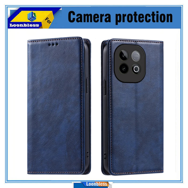 Phone Holster For Vivo IQOO Z10 Turbo Pro Case Etui IQOO Z10 Turbo Cover Wallet Flip Leather IQOO Case 5G Z10 Turbo+ Turbo Plus