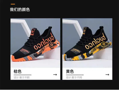 Men Sneakers Mesh Casual Shoes Lac-up Men Shoes Lightweight Vulcanize Shoes Walking Sneakers Man Running Gym Shoes2024