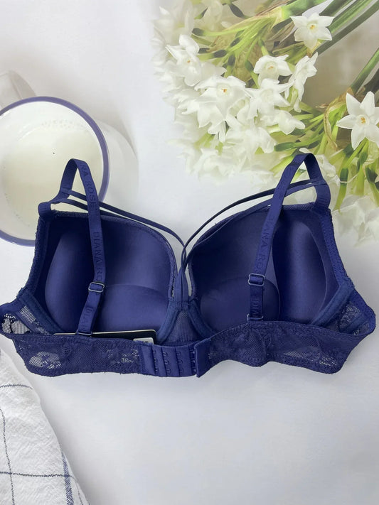 Thin on the top and thick on the bottom, lace ladies underwear, small breasts, big thick cups, sexy gathered bra by PDG ibma