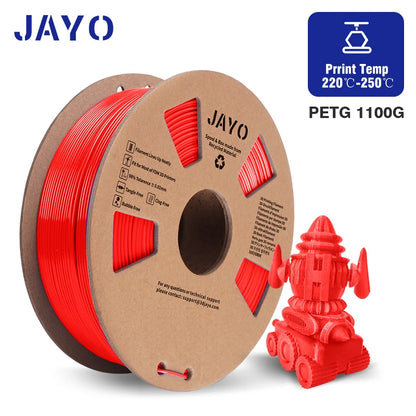 JAYO PETG/PLA+/SILKPLA/PLAMeta/PLAMatte/ABS/ PLA Filament 1.75mm 1.1/0.65KG 3D Printer Filament For FDM 100% No Bubble Mix Color