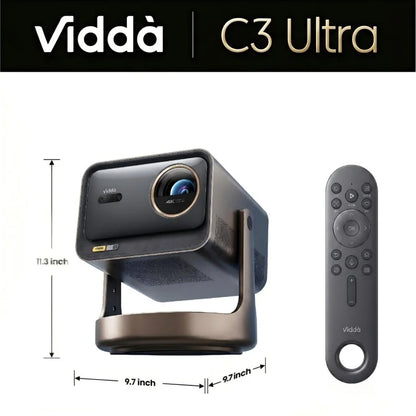 2026 C3 Ultra Native 1080P Projector 1000 CVIA Lumens 120Hz MT9669 Chip 4GB+64GB LCD Projector Eye-Care Auto Focus Keystone