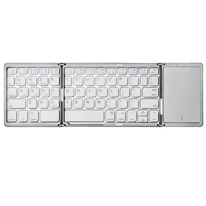 Mini Keyboard Wireless Folding Keyboard Bluetooth Foldable Keyboard With Touchpad for Windows Android iPad Phone PC Rechargeable