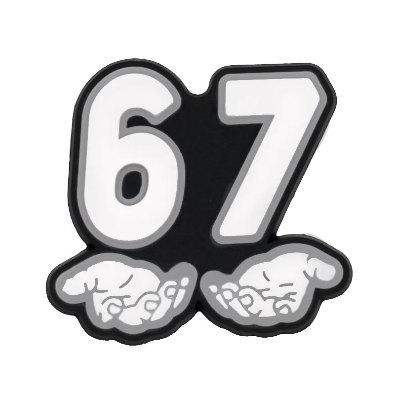 1/9-Piece Angel 67 Shoe Charms, Soccer-Themed Headphone Accessories for Sandals, Dumbbell-Shaped Clogs Gift