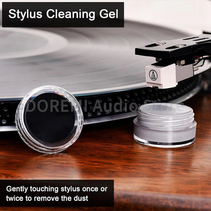 6 Pcs Anti Static LP Vinyl Record Cleaner Dust Remover Brush Turntable Cleaning Solution Stylus Cleaning Gel Player Cleaning Kit