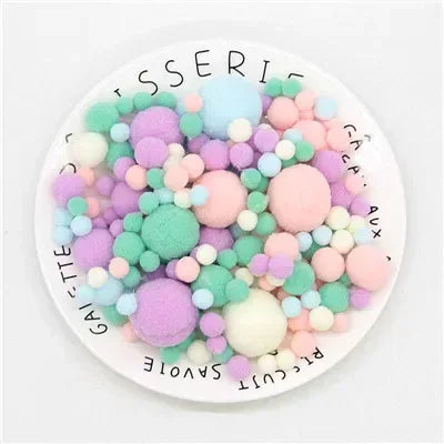 Mini Pompom Mixed Soft Round Pompones Balls Fluffy Pom Pom for Kids DIY Garment Handcraft Craft Supplies 8/10/15/20/25/30mm