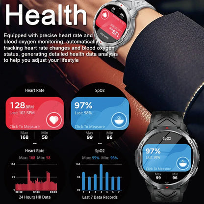 New T-Rex3 Pro 1100mAh Battery Smart Watch Men Compass 5ATM Waterproof Bluetooth Call Heart Rate Sports Run tracker Smartwatch