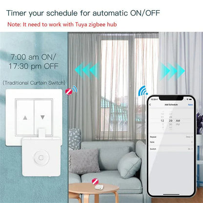 New Zigbee Smart Fingerbot Plus Switch Button Pusher Touch Arms Fingerbot Tuya Smart Life Control Work with Alexa Google Alice