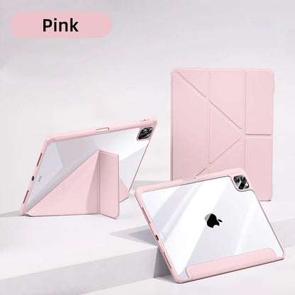 For iPad Case 2024 Air 11 13 M2 Pro 11 13 for 10 Gen Pro 10.5 10.2 9th 8th 6th 5th 9.7 Mini 6 Acrylic Smart Case with Pen Holder