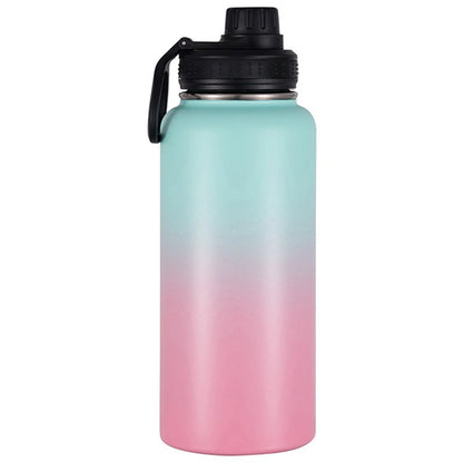 1 40oz Sports Portable Water Bottle, Suitable for Outdoor Camping and Other Sports, Cold-Keeping Bottle, Space Bottle, 1200ml Wide-Mouth Bottle, with Three-Finger Lid, Cycling Water Bottle