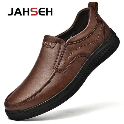 Genuine Leather Men's Shoes Comfortable Outdoor Casual Shoes High Quality Cow Leather Handmade Business Men Flats Shoe For Men