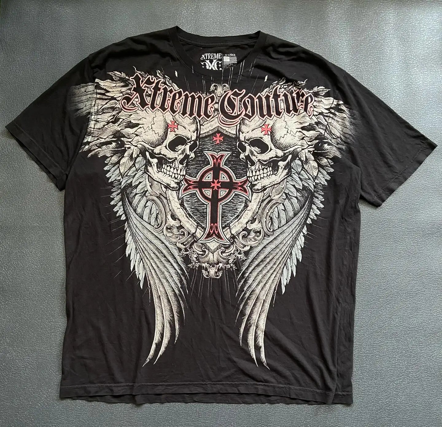 Y2K Xtreme T Shirt Man's Clothing Skeleton Printing Tops Harajuku Fashion Trend Baggy Men And Women Short Sleeves