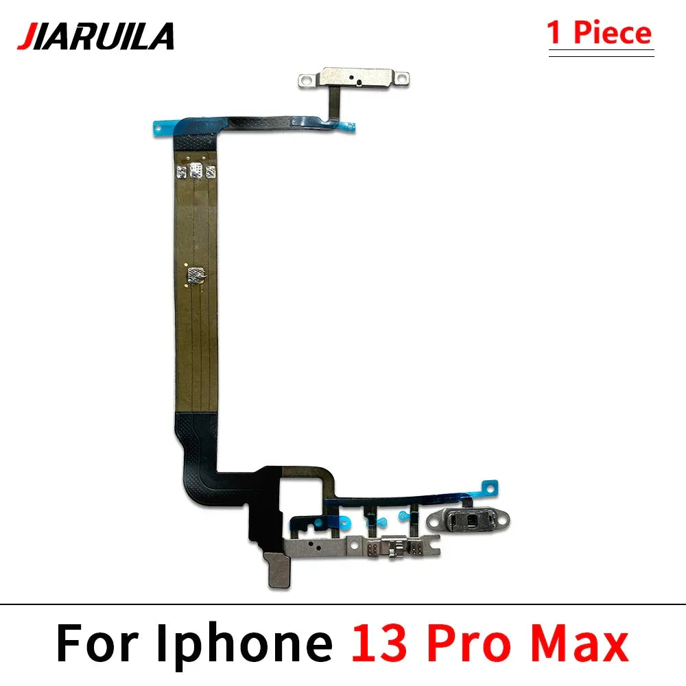 NEW Power On Off Volume Side Button Key Flex Cable Replacement Parts For iPhone 13 mini 14 Plus 15 Pro Max 13 Pro