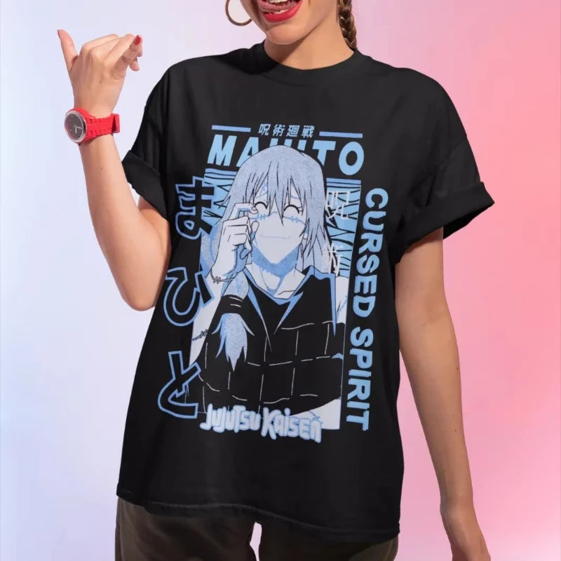 Jujutsu Kaisen Mahito Curse Anime Printed T-shirt Men's and Women's T-shirt Men's Top Sports T-shirt 2026 Summer New Tee