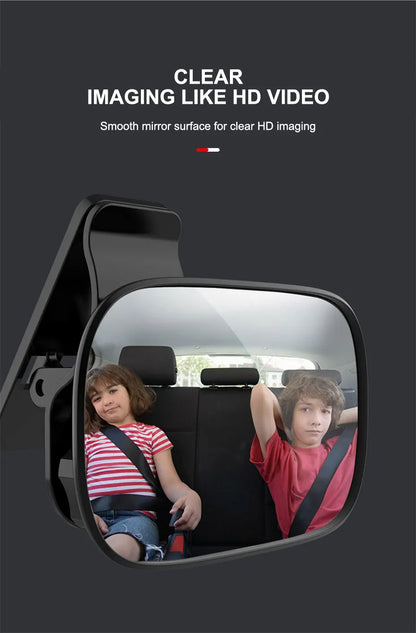 SEAMETAL Car Interior Baby Mirrors 120-Degree Wide Angle Rear View Mirror for Baby Children Safe Adjustable Car Observing Mirror