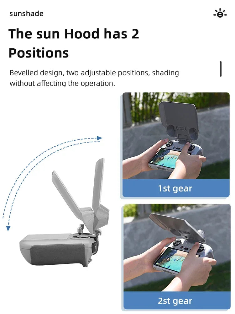 BRDRC Sun Hood Protective Case for DJI Mini 3 Pro/Mavic 3 Cine Classic Screen Protector Anti-Scratch Sunshade Drone Accessories